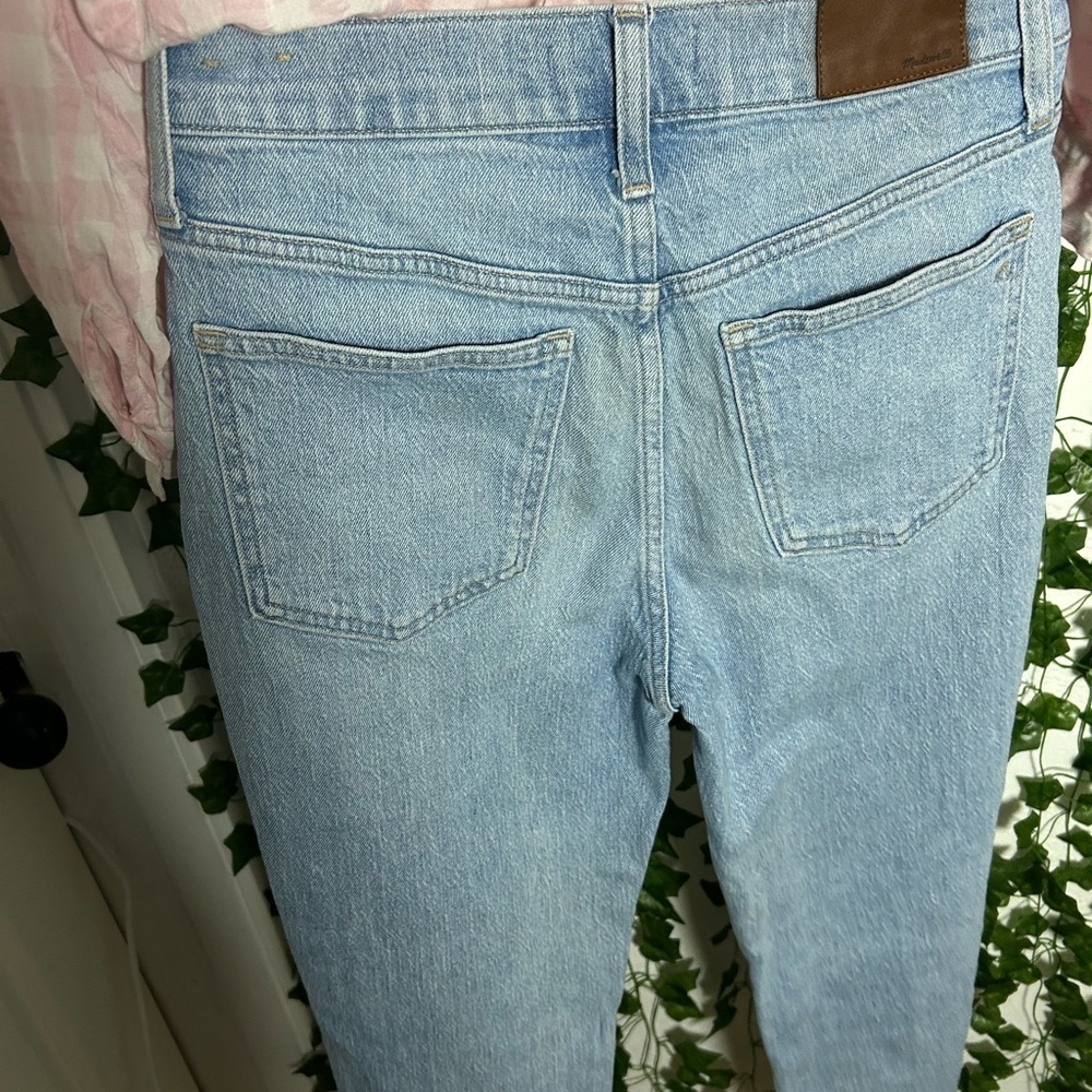 Madewell Denim with Brown Leather Detail - Picture 4 of 8